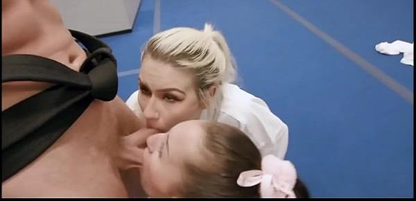  Three Hot Teen Best Friends Seduce Karate Teacher